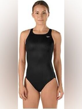 Speedo • NWT Sleek Black Swimwear one piece F Competitive size 28